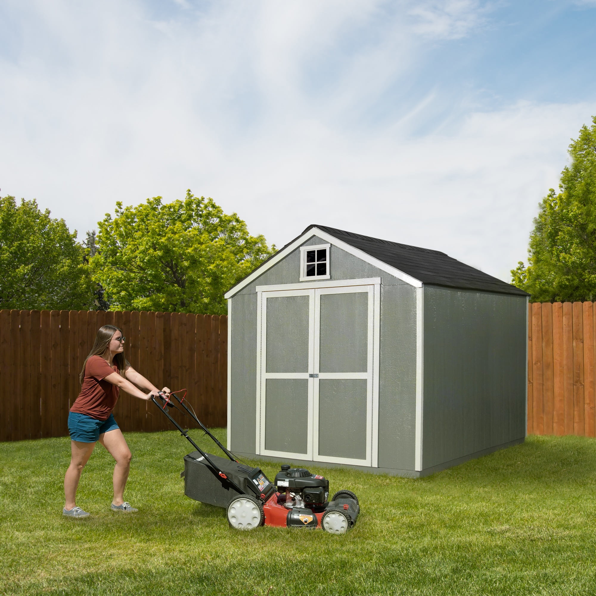 Handy Home Products Carrigan 8 ft. x 10 ft Gable Wooden Storage Shed