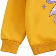 thumbnail image 5 of Eltusu Girls Outfit Sets, Fare Leg Collared Long Sleeve Sweatshirts&Sweatpants Sets Yellow Size 2-3 T, 5 of 6