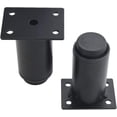 thumbnail image 2 of Juego de 4 Patas de Metal Resistentes Ajustables para Muebles para Mesa, Cama, Sofá (8-12cm, Negras), 2 of 5