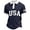 Polos 67#Dark Blue, variant on WAYUTE Men Polo Shirts Large Sized Independence Day Letter US Flag Print Button Closure Short Sleeve Loose Athletic Shirt Casual Summer