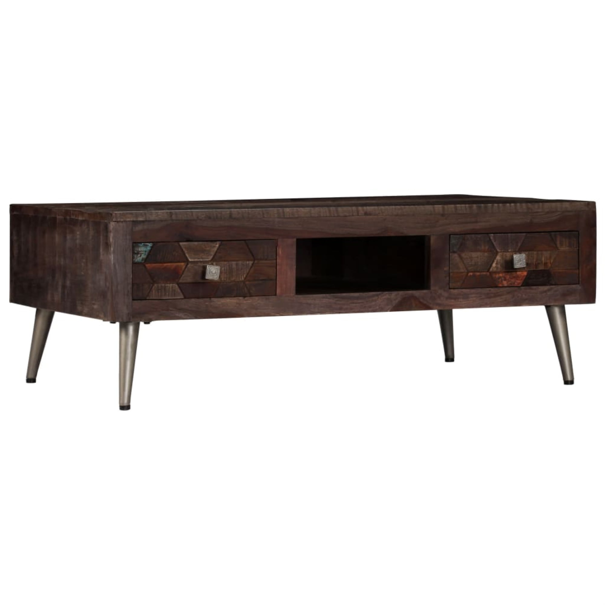vidaXL Coffee Table Solid Reclaimed Wood Lowboard Side Tables Couch Table