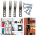 thumbnail image 2 of 10pcs Picture Hanging Kit Z Bar Clip Rail Bracket Hanger Lock with 30pcs Screws, 2 of 9