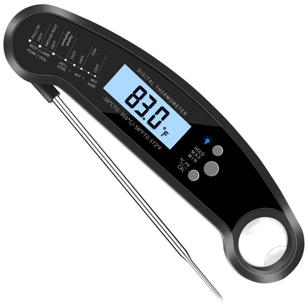 Alpha Grillers Food & Meat Thermometer for Oven w/Temperature Probe, L