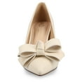 thumbnail image 6 of Journee Womens Crystol Slip On Low Stiletto Pointed Toe Evening Pumps, Widths Available, 6 of 9