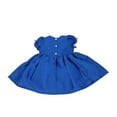 thumbnail image 3 of Royal Blue Silk Dress & Bloomers Set, 3 of 3