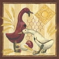 thumbnail image 2 of Phillips, Anita 15x15 Gold Ornate Wood Framed with Double Matting Museum Art Print Titled - Wooden Ducks II, 2 of 4