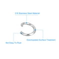 thumbnail image 3 of Unique Bargains 500Pcs Open Jump Rings, 4mm Stainless Steel O Rings, Split Rings Circle Clasp Connecting Rings, Silver, 3 of 7