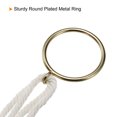 thumbnail image 4 of Uxcell 4" Square Leather Planter Hanger Flower Pot Macrame Decor Holder, Brown 2 Pack, 4 of 6