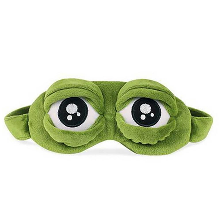 Støv kapok Begyndelsen 3D Eye Sleep Mask Froggy Eye Blindfold Cute Eye Blindfold Cover Cartoon Eye  Blinder Sleeping Mask Soft Eye Blinder for Travel Office Snap - Walmart.com