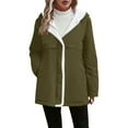 thumbnail image 6 of FAIWAD Jackets for Women Warm Fleece Lined Thicken Outwear with Pockets Casual Zip up Hood Long Coat, 6 of 9