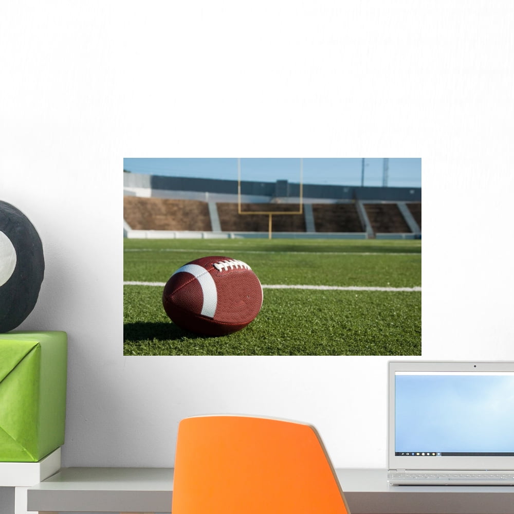 American Football Field Wall Mural by Wallmonkeys Peel and Stick