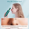 thumbnail image 4 of Graflsoa Portable LED Blackhead Remover with Magnifier, 3 Suction Heads & 3 Adjustable Suction Levels, USB Rechargeable, White, Visible Pore Cleaner for Face, 4 of 8