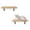 Wood Shelf-Double Shelf (2 Pieces), variant on 2pcs Cat Wall Shelves With Mat 16.6x9.7 Inch Solid Pine Wood Mounted Kitten Floating Shelf Window Perch Hammock Cats Furniture For Sleeping Playing Climbing