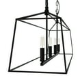thumbnail image 5 of Hunter - Fair Oaks 4-light Matte Black, Extra Large Chandelier, Dimmable, Formal Style, Linear Shaped, for Bedrooms, Dining, Living Rooms - 13099, 5 of 9
