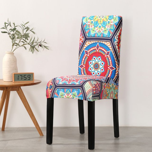 2PCS Stretch Chair Slipcover For Dining Room Elastic Material Chair Cover For Office Chair Banquet Chair Armchair Protector, 6 Sides