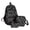Black 001, variant on Floral Backpack Cute Backpacks for Women Casual Quilted Backpacks Cute Backpack Set with Lunch Box