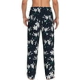 thumbnail image 3 of Xecao Lilies Flowers Men's Straight Lounge Pajama Pants: The Ultimate in Comfortable Sleepwear, 3 of 9