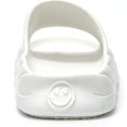 thumbnail image 5 of Kuddtofflor för Kvinnor och Män Molntofflor Halkfria Snabbtorkande Badrumstofflor, Öppen Tå Mjuka Tjocka Tofflor Vita, 5 of 5