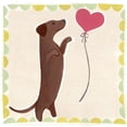 thumbnail image 2 of Vess, June Erica 15x15 Gold Ornate Wood Framed with Double Matting Museum Art Print Titled - Dachshund Delight II, 2 of 4