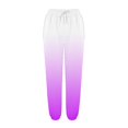 thumbnail image 4 of WERYOUNG Girls Boys Sports Pants Spring Summer Gradient Color Stretch Elastic Waist Drawstring Jogger Pants Child Comfort Sweat Pants,Purple,9-10 Years, 4 of 6