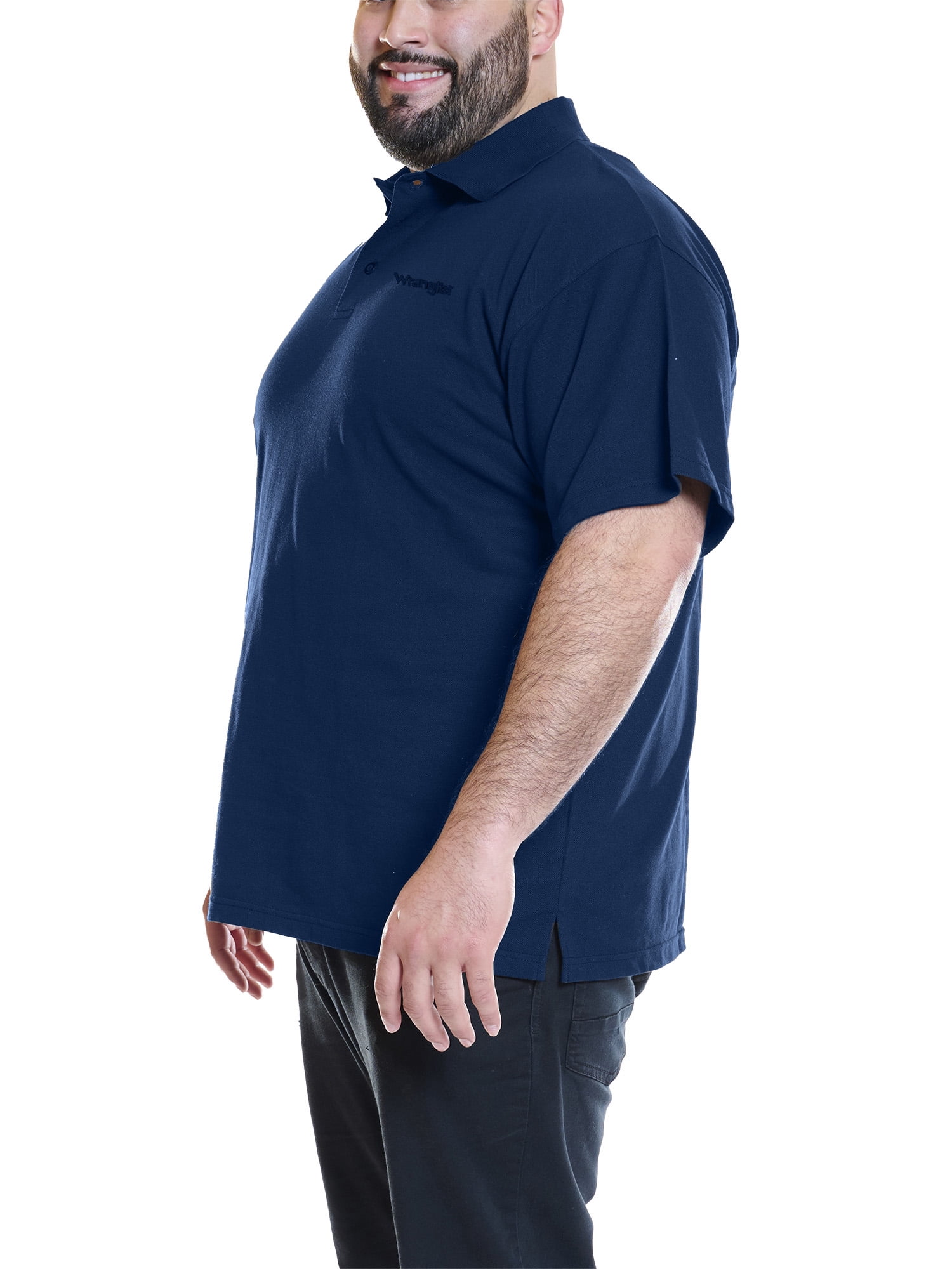 Wrangler Men's Big and Tall Polo Shirt ,Big sizes up to 6XL and Tall sizes up to 4XT