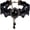 black, variant on Retro Handmade Craft Lace Royal Court Vampire Choker Gothic Necklace Bracelet Black Pendant Chain