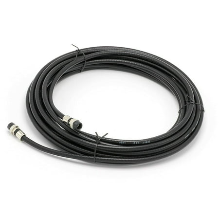 THE CIMPLE CO - 20' Feet, Black RG6 Coaxial Cable - Made in the USA - with rubber booted - weather proof - outdoor rated Connectors, F81 / RF, Digital Coax for CATV, Antenna, Internet, &