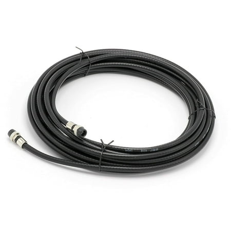 Catv Video - THE CIMPLE CO - 20' Feet, Black RG6 Coaxial Cable - Made in the USA - with rubber booted - weather proof - outdoor rated Connectors, F81 / RF, Digital Coax for CATV, Antenna, Internet, & Satellite
