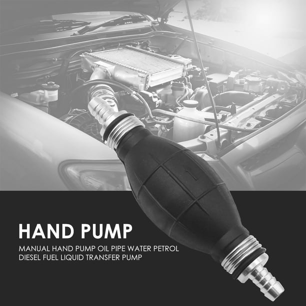 Bomba de mano manual Aceite Agua Gasolina Diesel Combustible Bomba de transferencia de líquido (12 mm) Tmvgtek Original