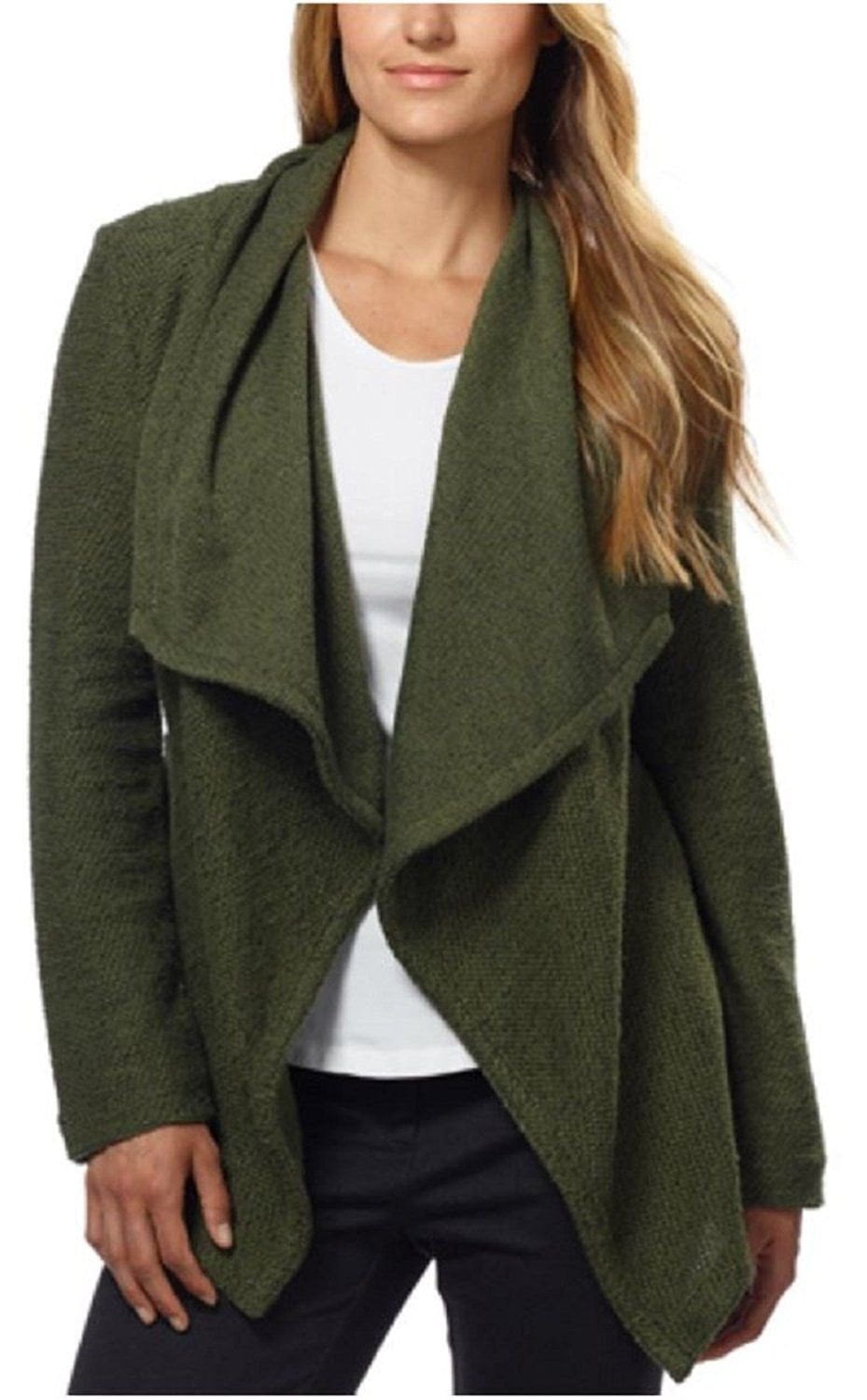 BNCI Womens Small Tweed Drape Front 