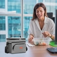 thumbnail image 5 of Bolsa de almuerzo aislada para mujeres/hombres - Bolsa más fresca congelable a prueba de fugas con correa de hombro ajustable, 5 of 5