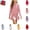 Pink, variant on YOUYEDIAN Solid Color Hoodie Dress for Girls Casual Fashion Long Sleeve Hooded Mini Dress