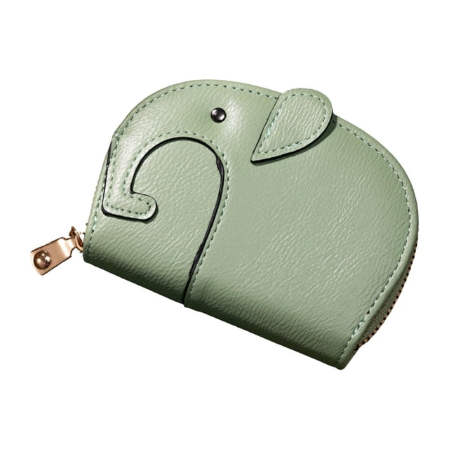 Monedero para tarjetas de crédito Salvador bolso portátil para regalo de cumpleaños Verde claro