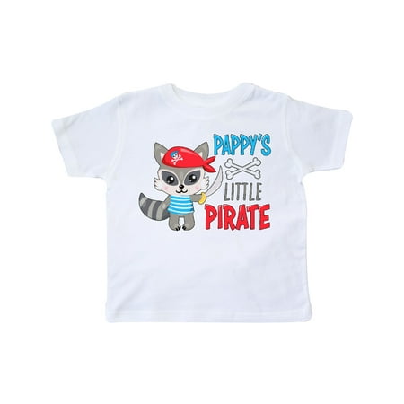 

Inktastic Pappy s Little Pirate Cute Raccoon with Sword Gift Toddler Boy or Toddler Girl T-Shirt