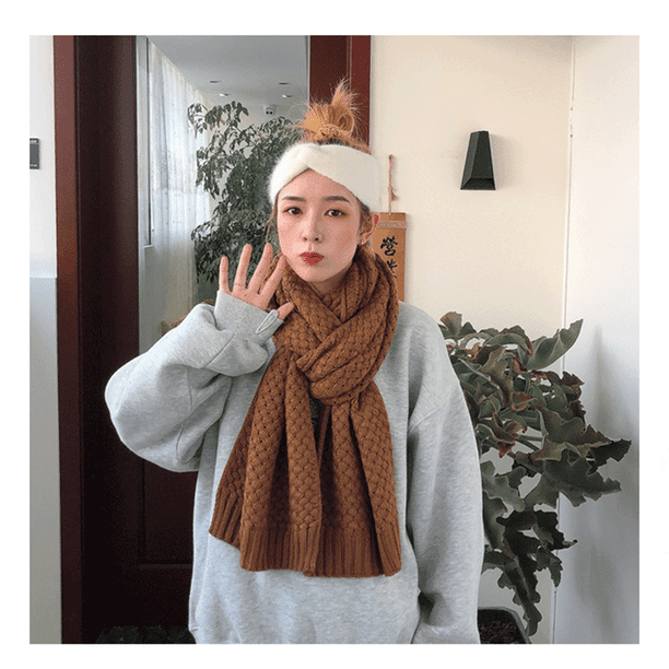 Ladies cheap chunky scarf