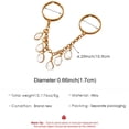 thumbnail image 3 of Waterdrops Finger Rings Geometric Fringe Adjustable Opening Rings Eye Catching Finger Jewelry Suitable for Daily Wear, 3 of 8