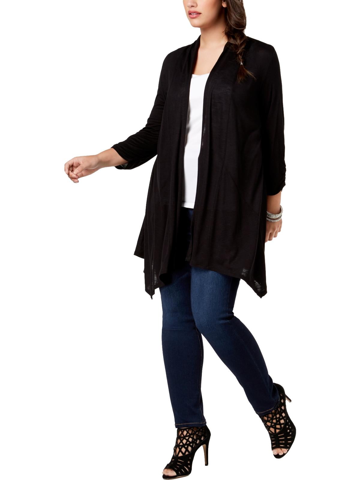 BCX Womens Plus Velvet Mesh Back 