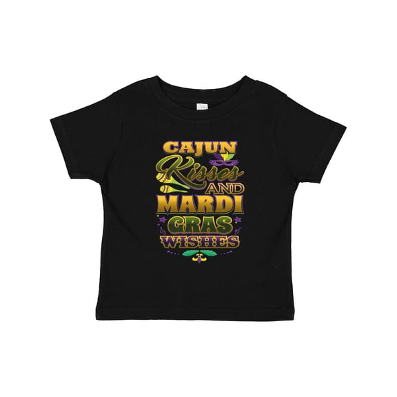 Inktastic Mardi Gras Wishes Cajun Kisses Boys or Girls Toddler T-Shirt