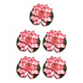thumbnail image 2 of Redempat 1/2/3/5 EVA Artificial Lotus Solid Color Decorative Vivid Lifelike Simulation Park Pond Landscaping Fake Water Flower Light Pink 5PCS, 2 of 6