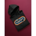thumbnail image 3 of Be Happy! Hoodie Women -GoatDeals Designs, Female Medium, 3 of 4