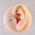 thumbnail image 4 of 16G CZ Crystal Heart Dermal Anchor Tops and Base G23 Titanium Microdermal Dermal Piercings Surface Skin Piercing Studs Punk Body Jewelry, 4 of 5