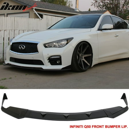 Compatible with 14-17 Infiniti Q50 Q50S Sport Model Front Bumper Lip - ABS