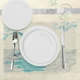 thumbnail image 3 of Ambesonne Black White Place Mats Set of 4, Cloudy Sailing Boat, Standard Size, Aqua Beige, 3 of 6