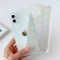 thumbnail image 5 of Compatible with iPhone 11 Case Cute Crystal Clear with Laser Bling Glitter Love Heart Pattern Design for Women Girls Soft TPU Phone Case Shockproof Protective Cover for iPhone 11, Love, 5 of 11