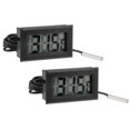 thumbnail image 1 of Unique Bargains -50 to 110 Degree 10K Digital Thermometer with 16ft NTC Temperature Sensor Probe 2 Pack, 1 of 6