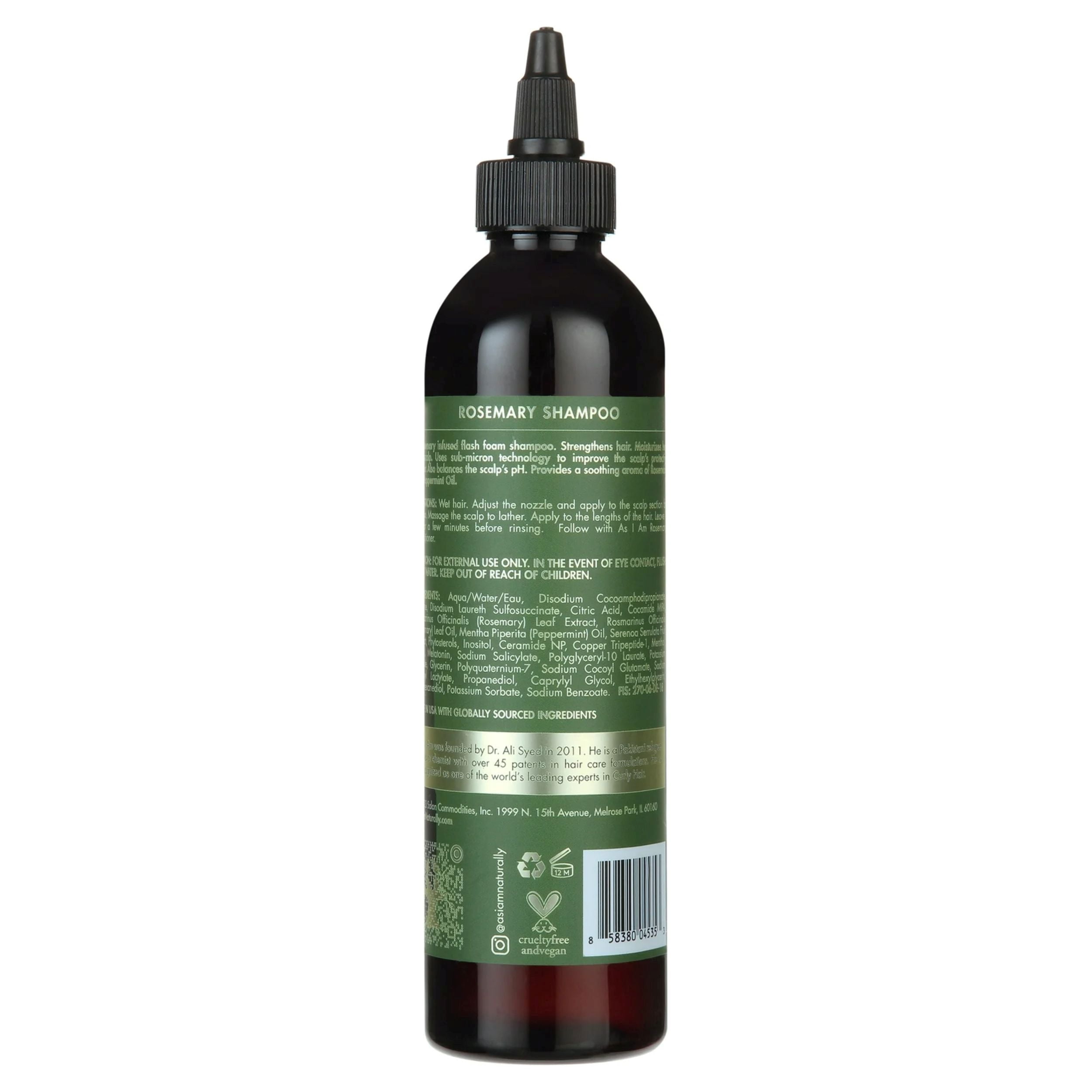 (2 pack) As I Am Rosemary Shampoo 8 fl. oz., All Hair Type, Moisturizing, Unisex