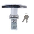 thumbnail image 2 of justharion Universal RV Trailer Truck T-shaped Lock with Two Keys Zinc Alloy Toolbox Locks Automotive Automobile Modified, 2 of 8