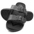thumbnail image 2 of VENTANA Men's Classic Double Strap Buckle Sandals Adjustable Atheletic Slide, 2 of 2