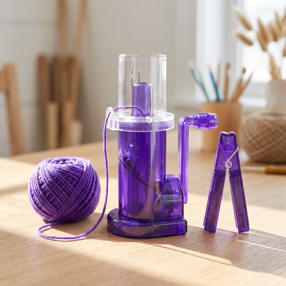 ChenHW Hand-Operated Knitting Machine – Portable I-Cord Maker, Easy Weaving Tool for Scarves, Hats, and DIY Gifts