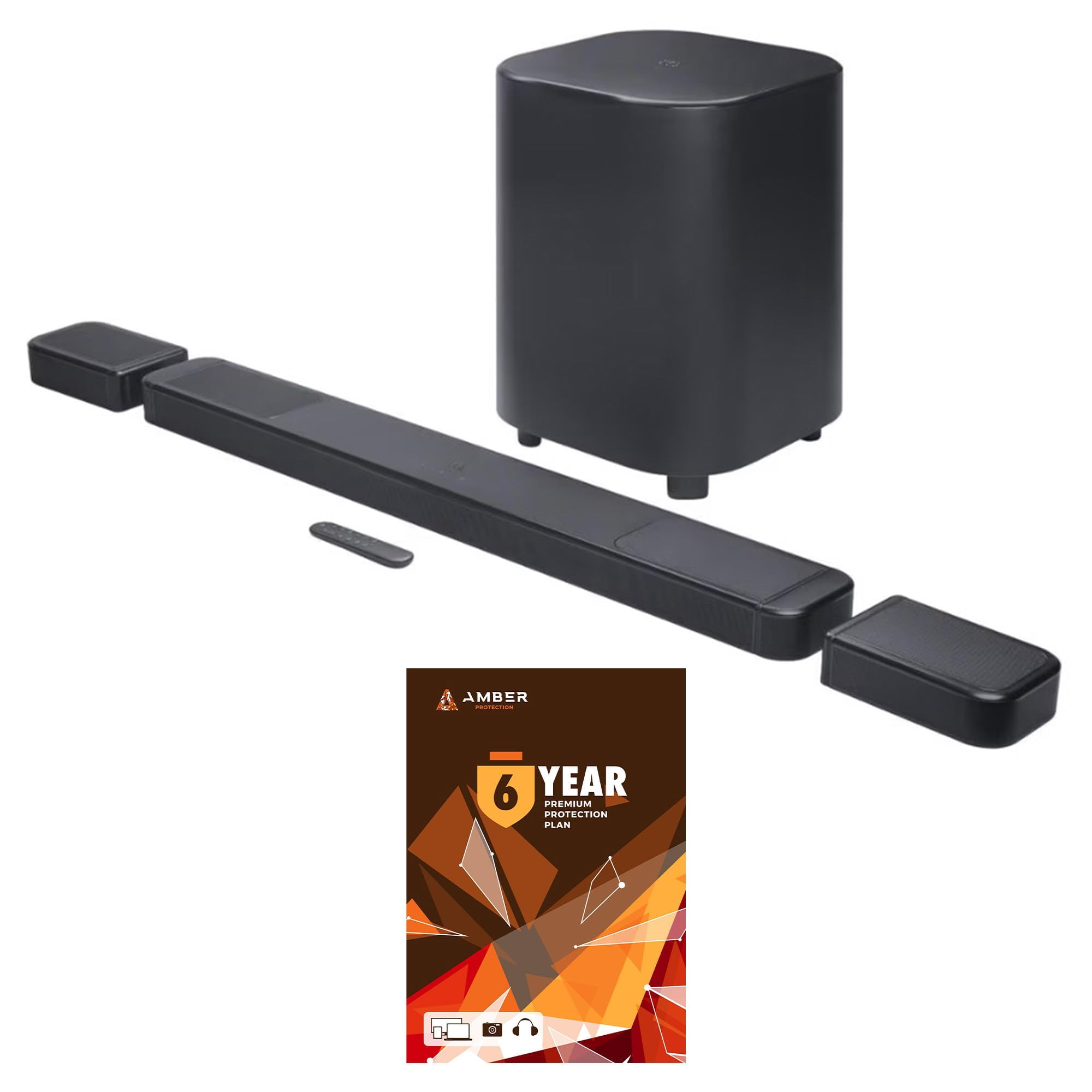JBL BAR-1300X-MK2 AI Sound Boost with Dolby Atmos Soundbar System and 6 Year Amber Protection Plan (2025)
